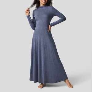 HALARA Women's Blue Maxi Dress